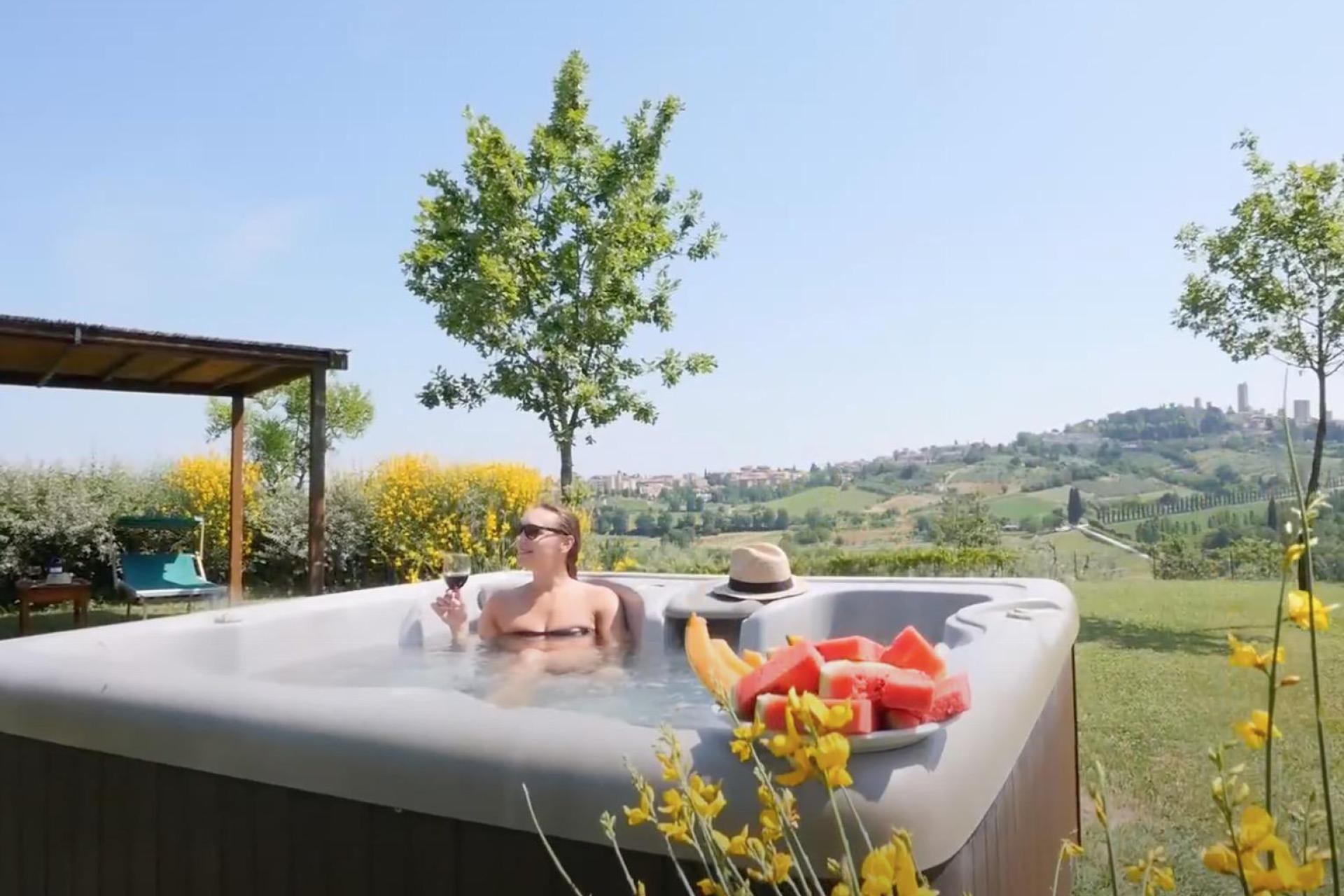 Schöner Agriturismo mit einzigartigem Blick auf San Gimignano