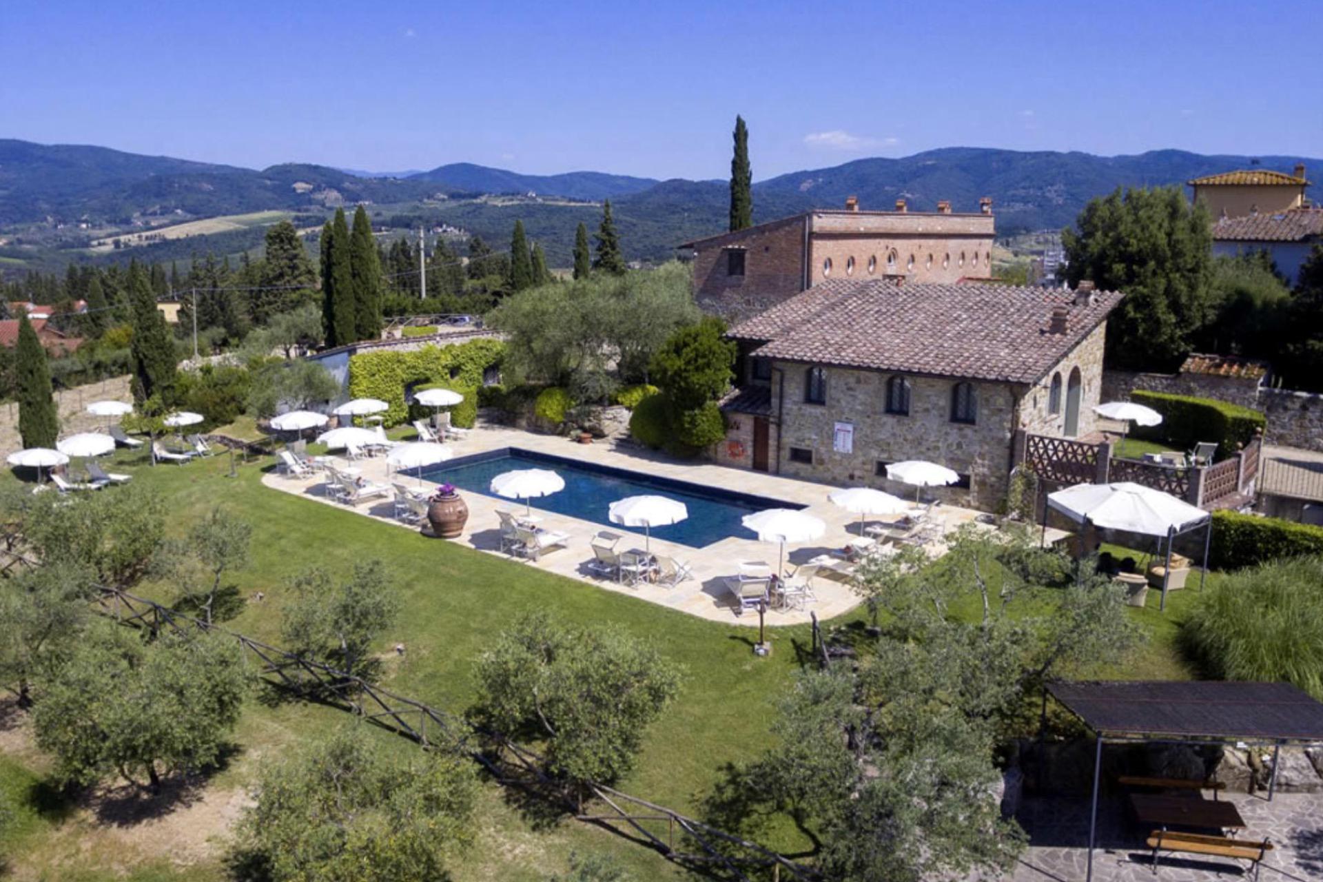 Agriturismo surrounded by vineyards near Florence, Tuscany