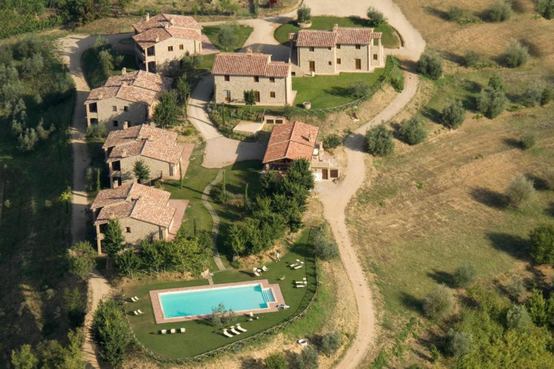 Agriturismo in der Nähe eines kleinen Dorfes zwischen Umbrien und der Toskana.