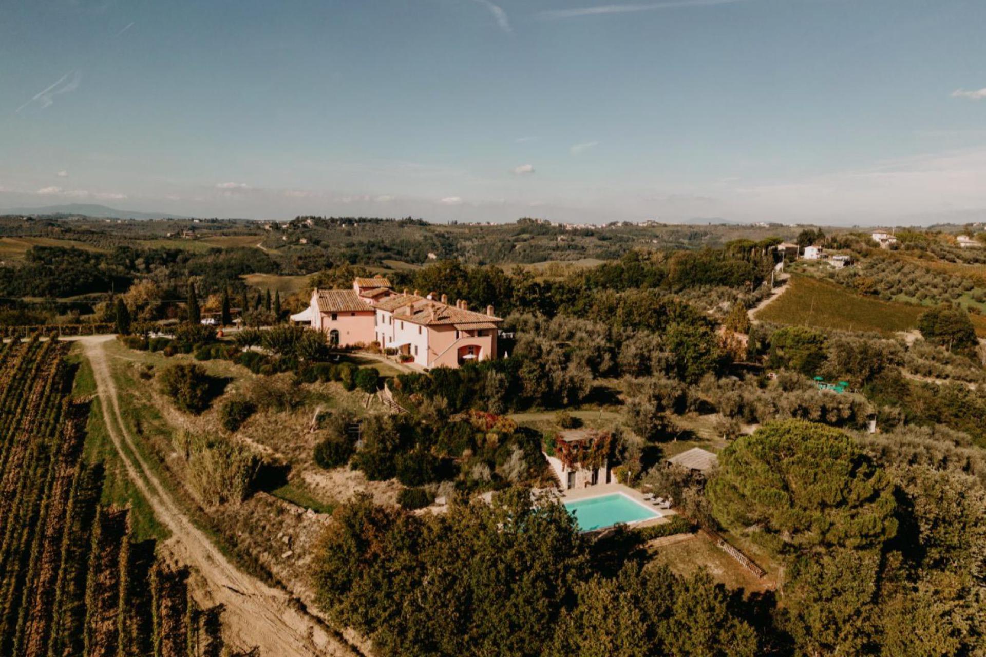 Agriturismo tussen de wijngaarden in het Chiantigebied