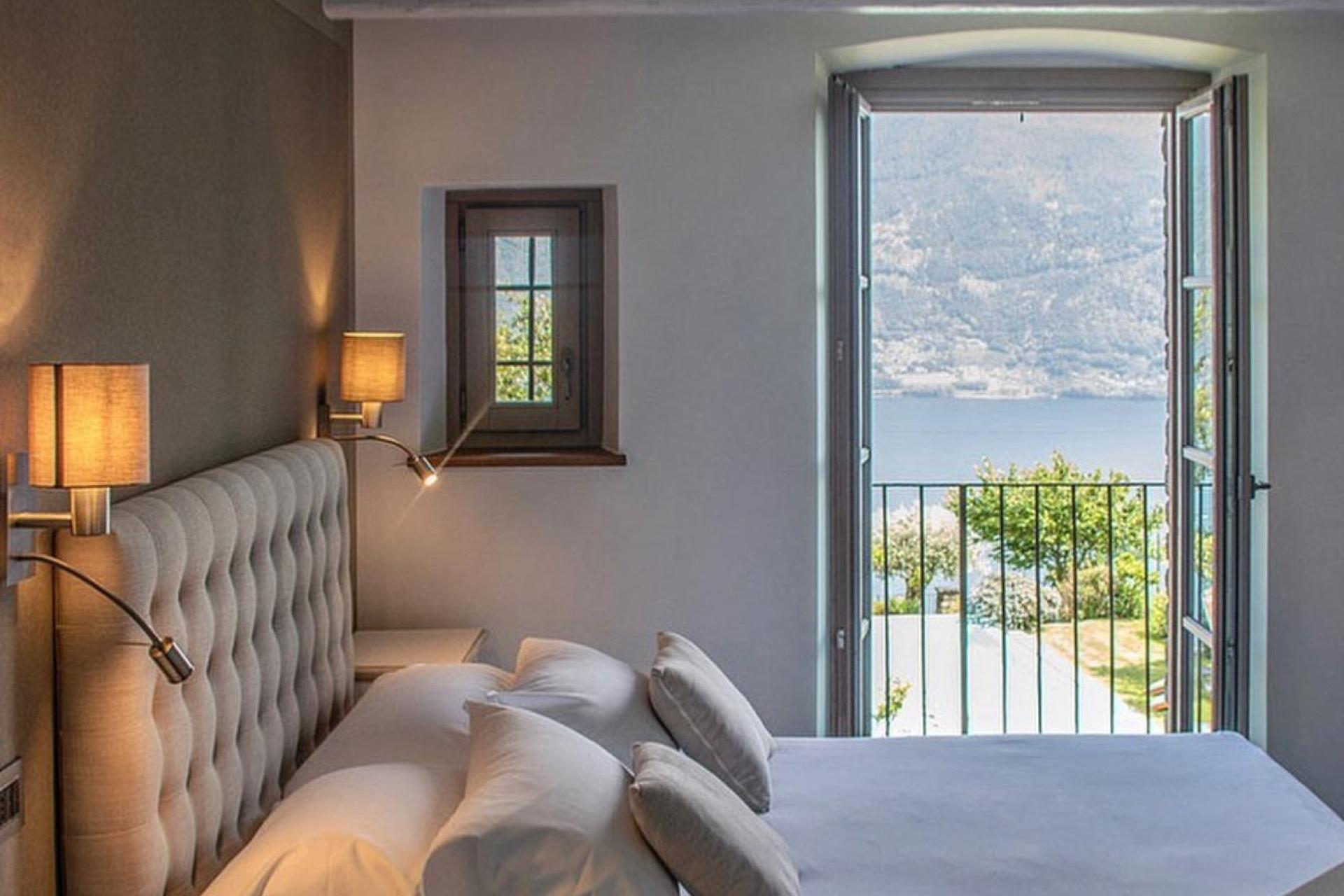 Agriturismo mit Trattoria und Blick auf den Comer See