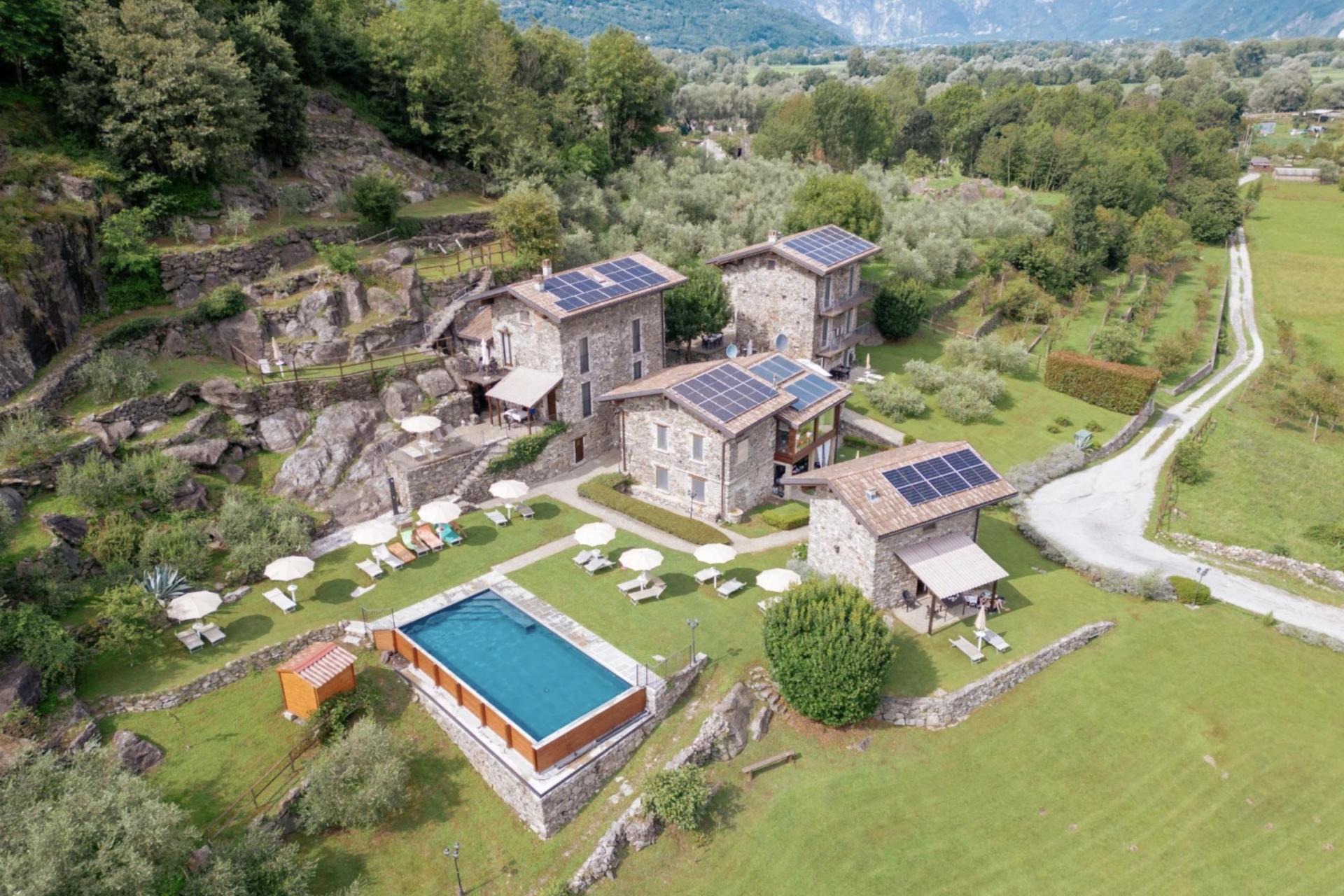 Typischer Agriturismo mit Ferienhaus und FeWo in der Nähe von Comer See