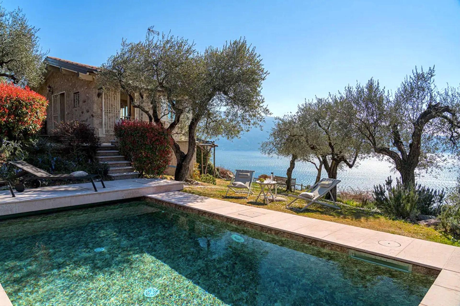 Landhaus Gardasee, mit Pool und Blick auf den See