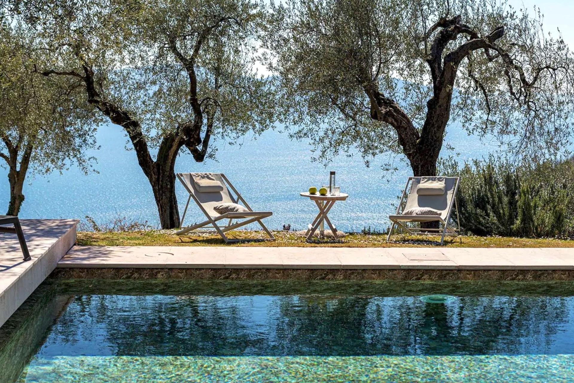 Landhaus Gardasee, mit Pool und Blick auf den See