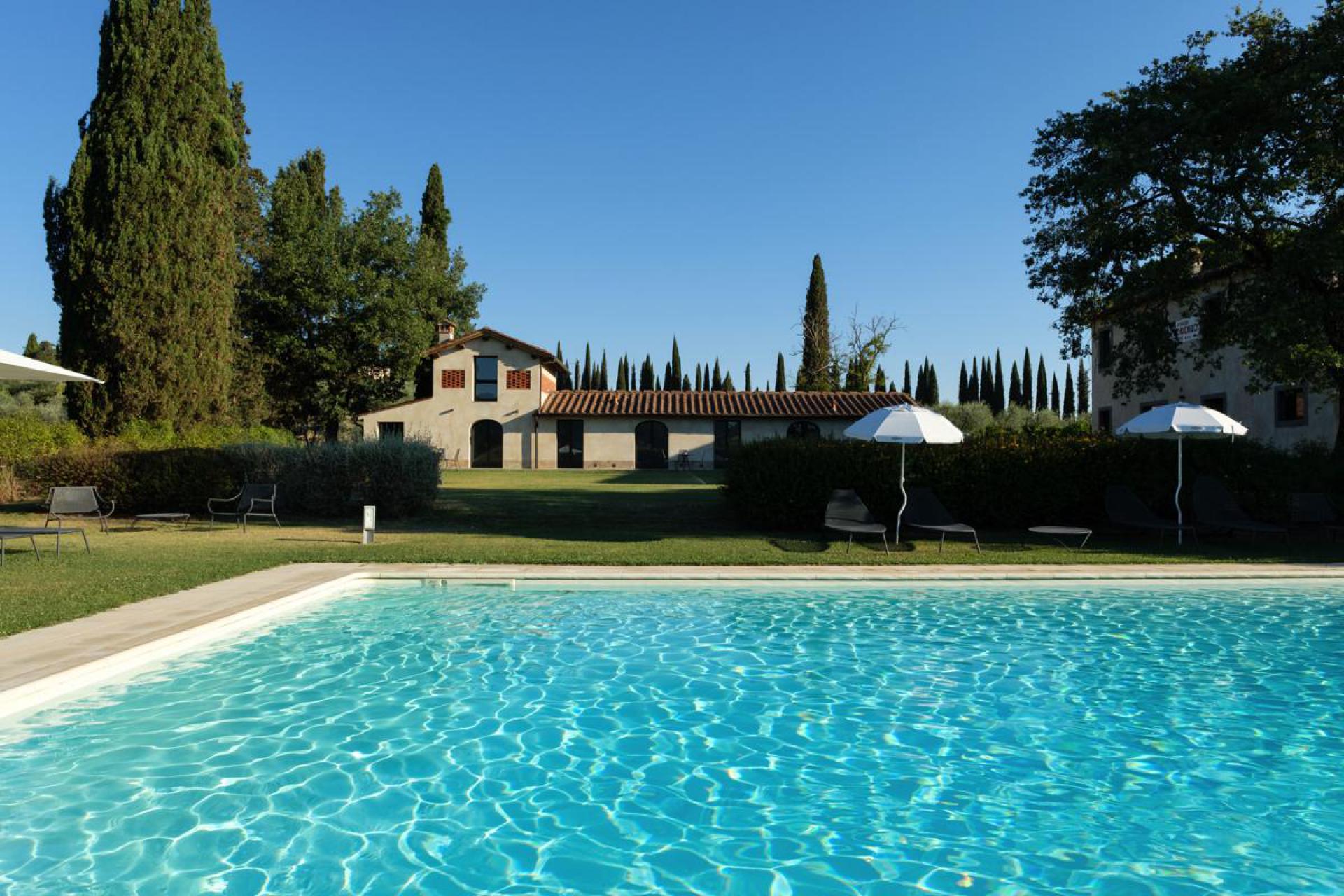 Beautiful wine farm in the Chianti hills, Tuscany