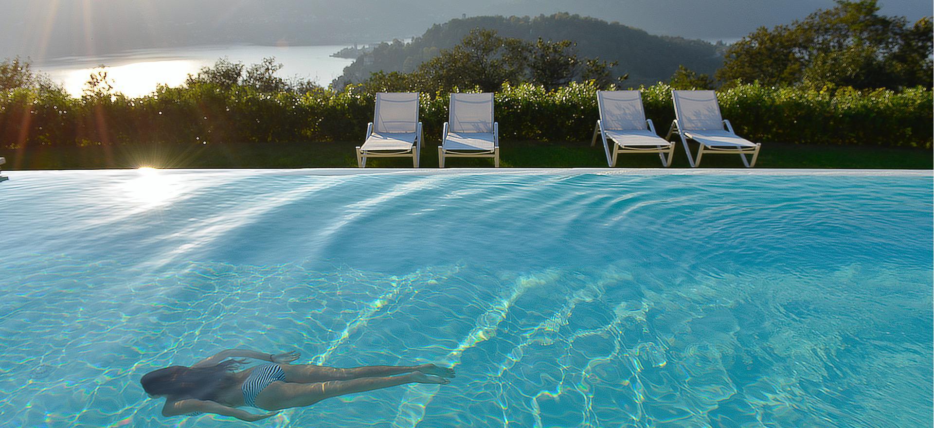 Agriturismo Comer See und Gardasee Kleines Luxusresort mit außergewöhnlicher Aussicht